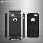 Zwart carbon TPU hoesje iPhone 5 5s SE 2016 Armor