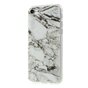 Marmer TPU hoesje iPhone 7 8 SE 2020 SE 2022 Witte case Marble hoesje cover