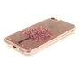 Doorzichtige roze bloesem boom iPhone 7 8 SE 2020 SE 2022 TPU hoesje case