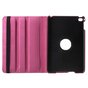 Roze lederen iPad mini 4 &amp; iPad mini 5 (2019) draaibare case hoes cover