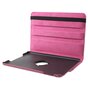 Roze lederen iPad mini 4 &amp; iPad mini 5 (2019) draaibare case hoes cover