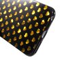 Zwart gouden hartjes hoes geschikt voor iPhone 6 6s cover