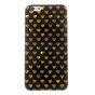 Zwart gouden hartjes hoes iPhone 6 6s cover