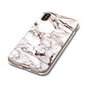 Marmeren TPU hoesje iPhone X XS Witte marble case cover