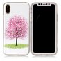 Roze bloemenboom iPhone X XS hoesje bloesem TPU case