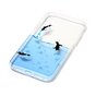 Doorzichtige TPU hoesje pinguin water iPhone X XS case