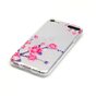 Doorzichtig bloemen hoesje iPod Touch 5 6 7 case takken paars roze