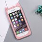 Schattige Kat snorharen iPhone 5 5s SE 2016 hoesje case cover kitten - Roze