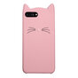 Schattige Kat snorharen iPhone 7 Plus 8 Plus hoesje case cover kitten - Roze