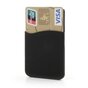 Universele Cardholder opplak pasjeshouder silicone telefoon - Zwart