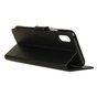 Wallet zwart geschikt voor iPhone X XS portemonnee hoes lederen black - Bookcase