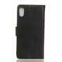 Wallet zwart geschikt voor iPhone X XS portemonnee hoes lederen black - Bookcase