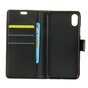 Wallet zwart geschikt voor iPhone X XS portemonnee hoes lederen black - Bookcase