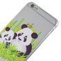 Doorzichtig Panda bamboe iPhone 6 Plus 6s Plus hoesje case cover