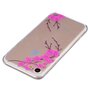 Doorzichtige roze bloem tak silicone geschikt voor iPhone 7 8 SE 2020 SE 2022 hoesje case cover