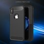 Carbon Armor hoesje iPhone X XS zwart TPU case bescherming