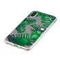 Bladeren TPU hoesje doorzichtig iPhone X XS cover groen natuur case