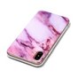 Roze marmer hoesje iPhone X XS paars case TPU marble