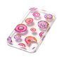 Doorzichtig hoesje donuts roze paars iPhone X XS cover TPU