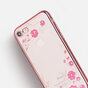 Ros&eacute; goud roze bloemen iPhone 7 8 SE 2020 SE 2022 TPU hoesje case cover