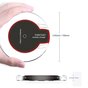 Universele transparante draadloze Qi oplaad pad oplader wireless charger