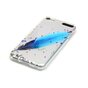 Doorzichtig hoesje iPod Touch 5 6 7 TPU blauwe veer spikkels