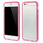 Roze transparante bumper hoesje iPhone 6 6s bescherming case