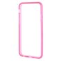 Roze transparante bumper hoesje iPhone 6 6s bescherming case