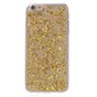 Doorzichtig TPU hoesje Snippertje bladgoud iPhone 6 Plus 6s Plus Gouden cover