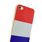 Nederlandse vlag rood wit blauw TPU iPhone 5 5s SE 2016 hoesje case