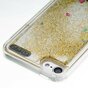 Doorzichtig hoesje iPod Touch 5 6 7 goud glitter bewegend cover