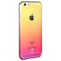 Baseus Glaze Doorzichtig Gradient hoesje iPhone 6 6s case - Geel Roze Transparant