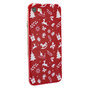 Kerst hoesje rood iPhone 7 8 SE 2020 SE 2022 TPU Christmas case Red Kerstmis cover