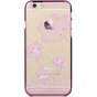 COMMA bloemen iPhone 6 6s hoesje - Swarovski kristallen - Lila Paars Chroom