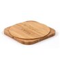 Universele draadloze Qi oplaad pad - Bamboe hout oplader