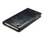 Caseme Oil Wallet lederen cover iPhone 6 6s - Bookcase Zwart