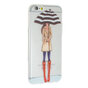 Regen paraplu meisje TPU hoesje iPhone 6 6s - Rode Laarsjes Trenchcoat - Doorzichtig