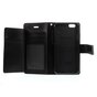 Mercury Wallet lederen portemonnee TPU case geschikt voor iPhone 6 6s - Bookcase Zwart