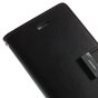 Mercury Wallet lederen portemonnee TPU case geschikt voor iPhone 6 6s - Bookcase Zwart