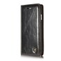 Caseme Oil Wallet lederen case iPhone 7 8 SE 2020 SE 2022 - Bookcase Zwart