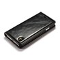 Caseme Oil Wallet lederen case iPhone 7 8 SE 2020 SE 2022 - Bookcase Zwart