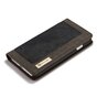 Caseme Canvas Wallet Fabric hoesje iPhone 6 6s Bookcase - Asgrijs Charcoal