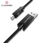 Caseme USB naar Micro USB kabel 1,2 meter - oplaadkabel zwart Android