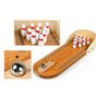 Bowlingspel cadeau met Knikker Kegels Pins - Bowlingbaan Hout