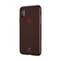 Baseus Simple Series doorzichtig iPhone X XS hoesje - Transparant Rood