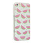 TPU watermeloen hoesje geschikt voor iPhone 5/5s en SE 2016 Doorzichtige fruit cover groen roze