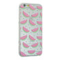 Watermeloen hoesje iPhone 6 6s TPU Transparante cover Meloen Fruit - Doorzichtig