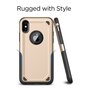 Shockproof Pro Armor iPhone X XS hoesje - Protection Case Goud - Extra Bescherming