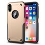 Shockproof Pro Armor iPhone X XS hoesje - Protection Case Goud - Extra Bescherming