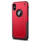 Shockproof Pro Armor iPhone X XS hoesje - Protection Case Rood Red - Extra Bescherming